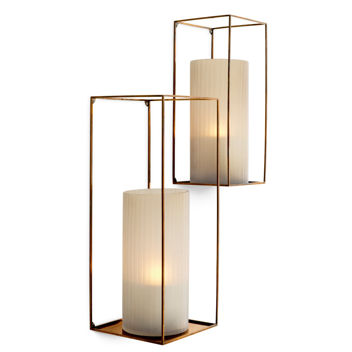 Eichholtz Wall Rack Deco rectangular set of 2 rich vintage brass finish, these rectangular racks gracefully blend into high-end interiors...