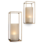 Eichholtz Wall Rack Deco rectangular set of 2 touch. Ideal for those who seek both elegance and practicality, they redefine wall storage,...